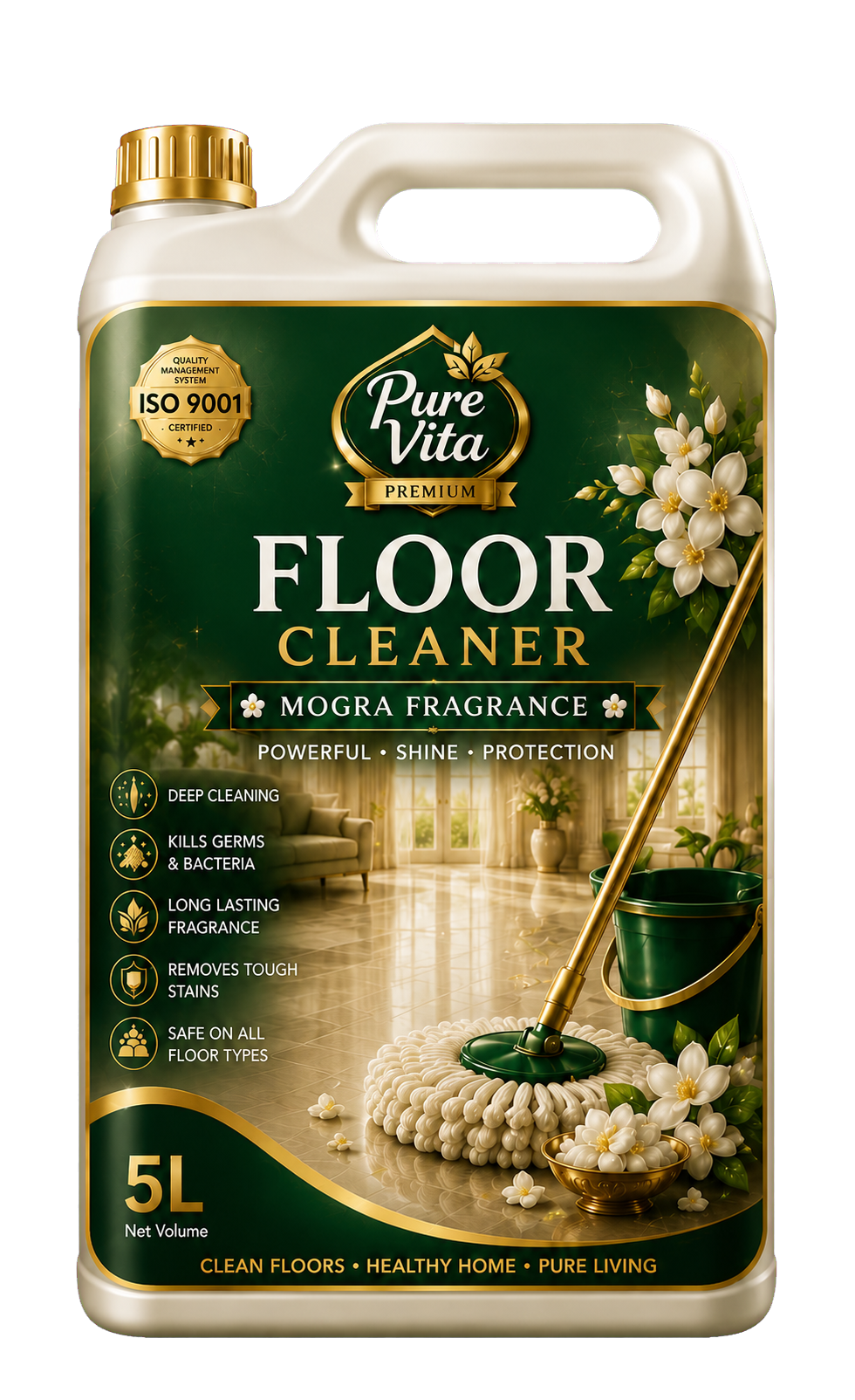 Mogra floor cleaner bottle